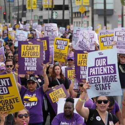 Kaiser Permanente Unions Strike, Mounting Largest U.S. Healthcare Walkout in Decades